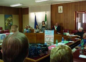 Un momento del convegno 'Come ho lasciato la mia terra'